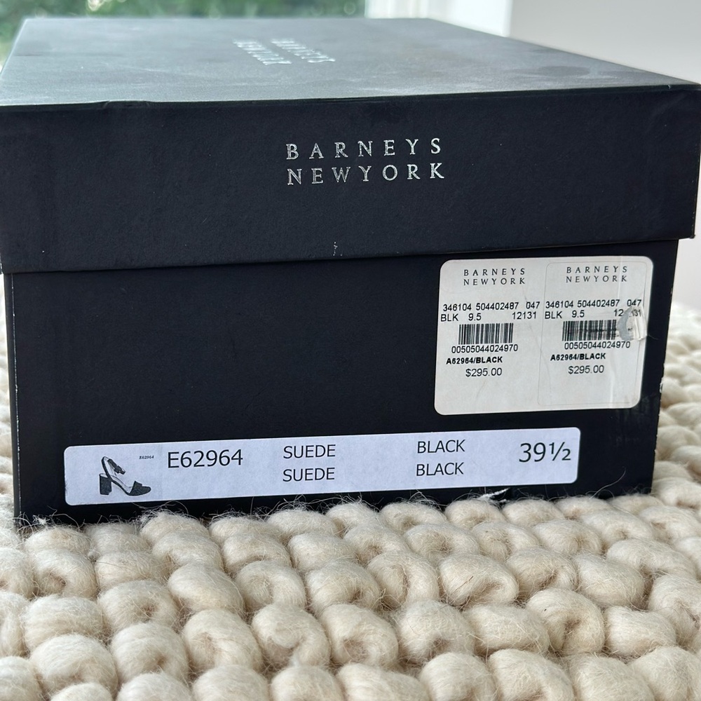 Barneys New York Black Suede Shoes